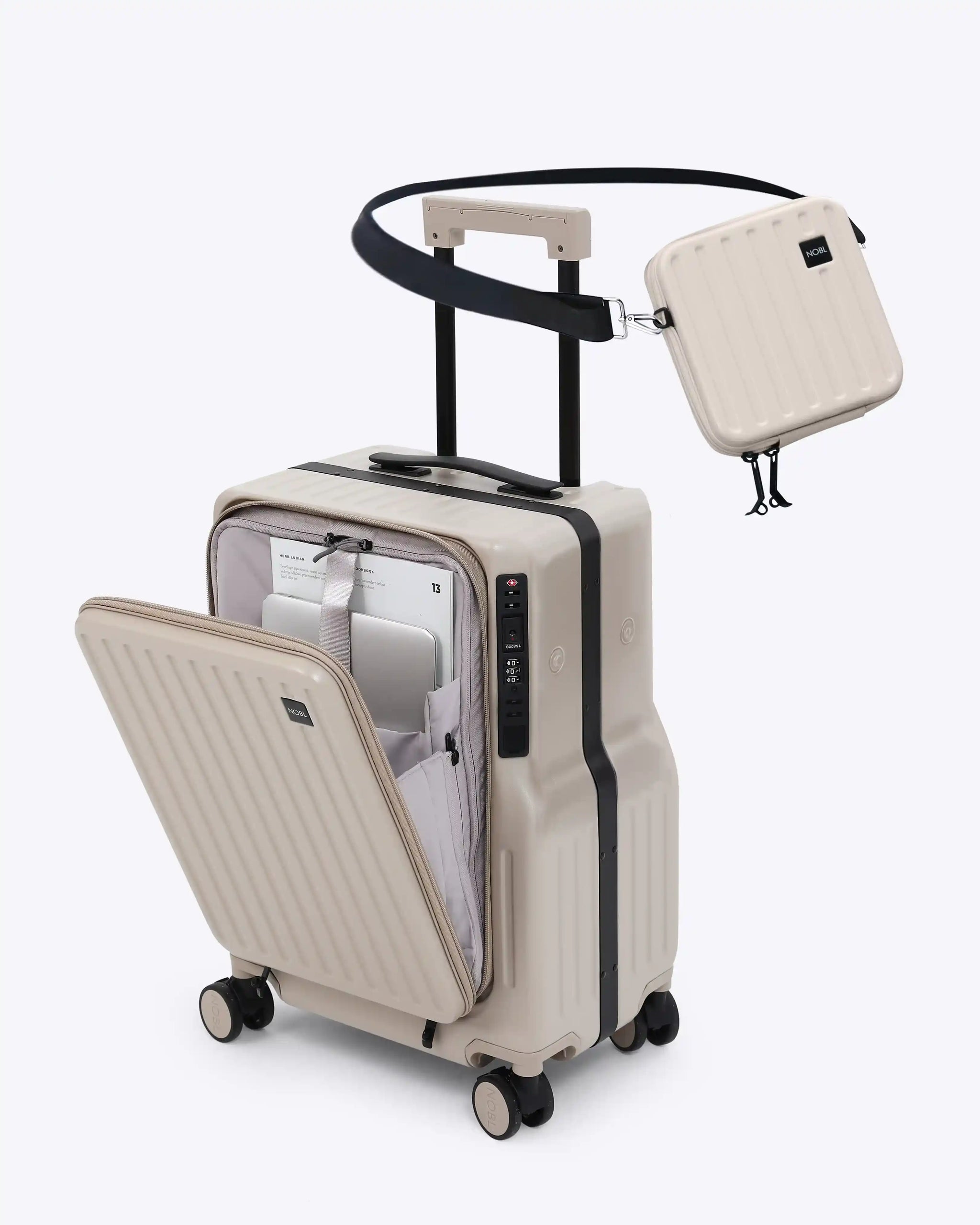 Beige-Carry-On: Duo-Carry