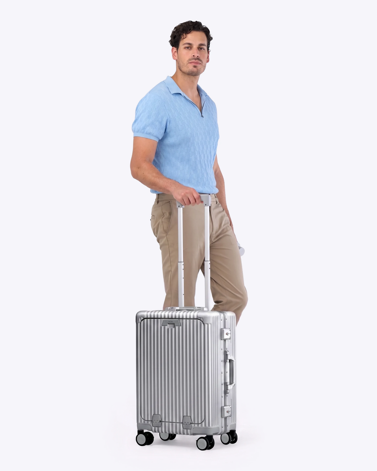 All-in-One Carry-On Luggage | Includes Phone Charger, Front Pocket & Water Bottle Holder
