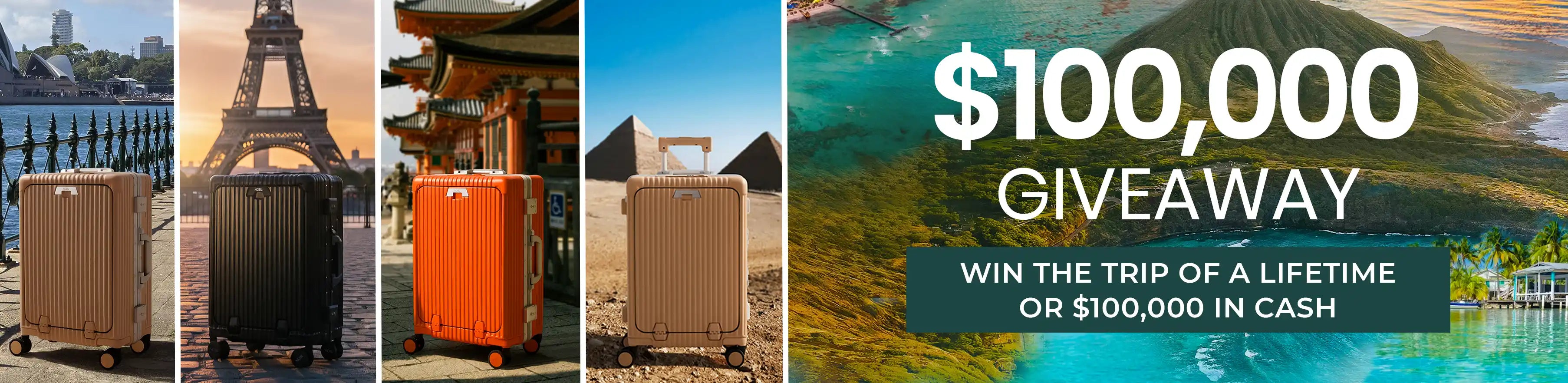 Nobl Travel Collection Banner $100K Giveaway