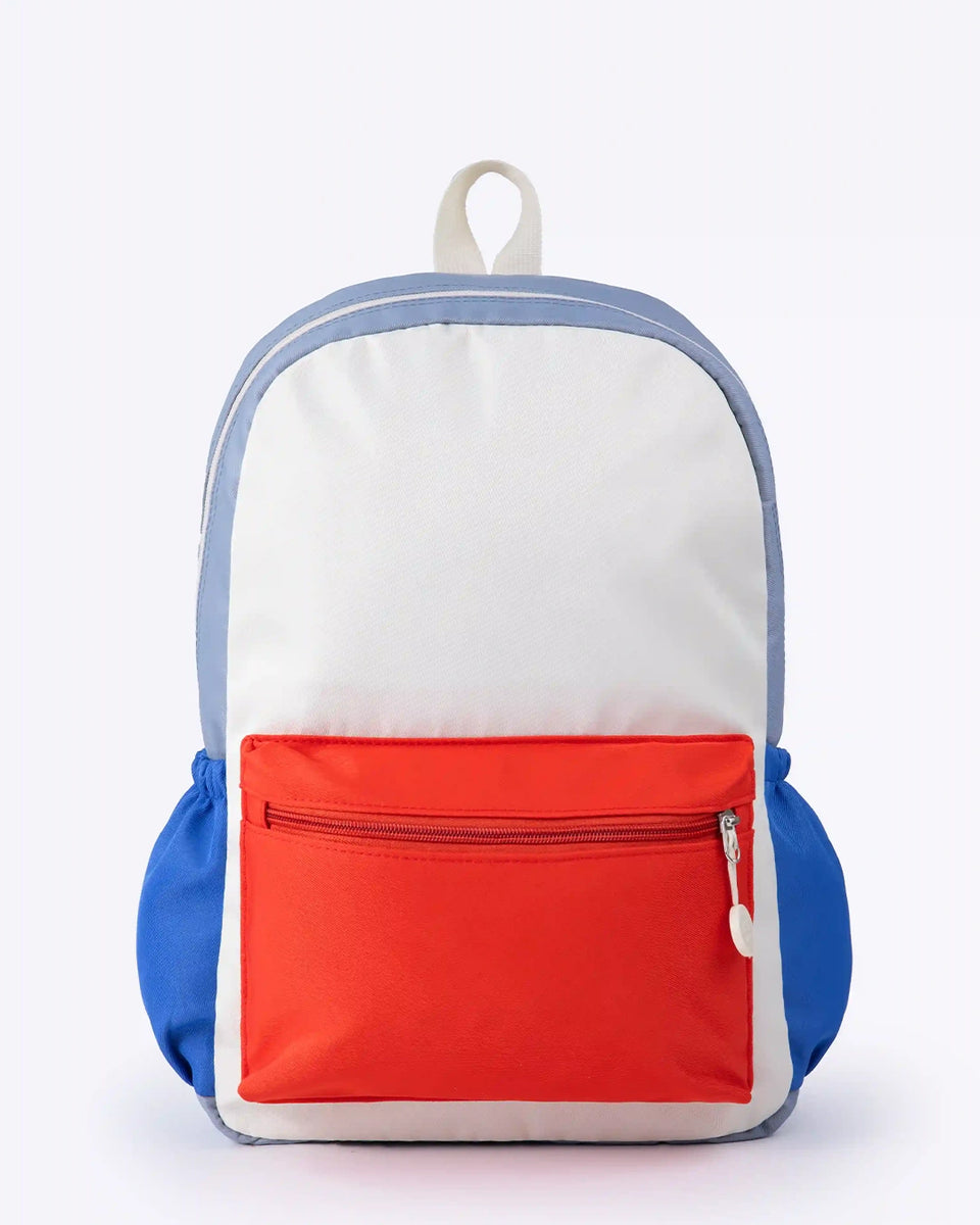 NOBL Travel Everyday Mini Kids Backpack - Pink/Blue with Smart Pockets and Padded Straps