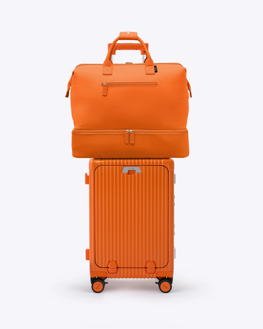 Carry-On + Weekender in Sorbet Orange