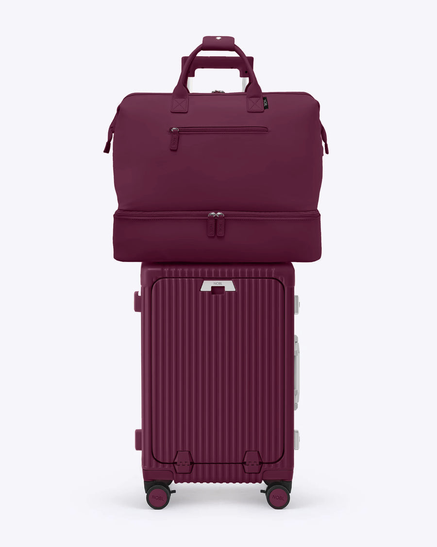 Carry-On + Weekender in Burgundy