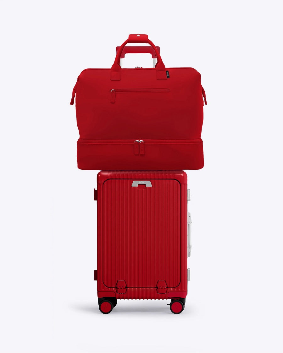 Carry-On + Weekender in Cherry Red