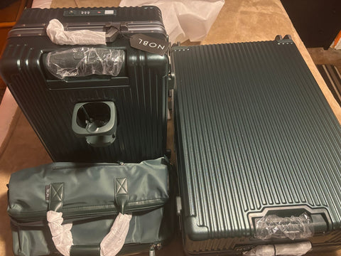 Got a great deal with the Labor Day sale, and I knew I was gonna need these for my upcoming travels. I love them. Well-built, well-appointed, and beautiful. As long as no one else on my flights own these, I'll have NO trouble spotting them on the baggage claim carousels!