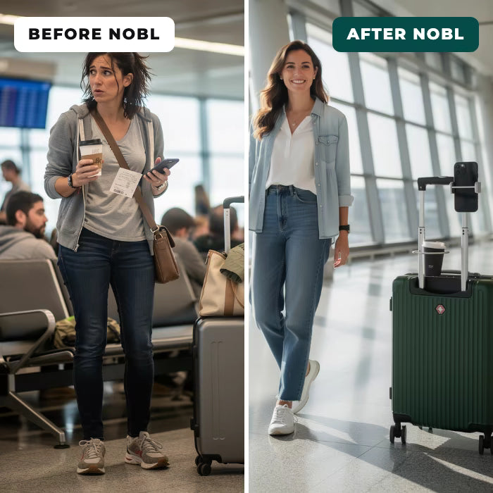 NOBL Carry-On hands-free airport movement