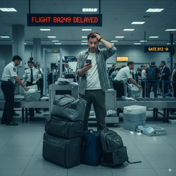 Real-time luggage tracking on phone at airport